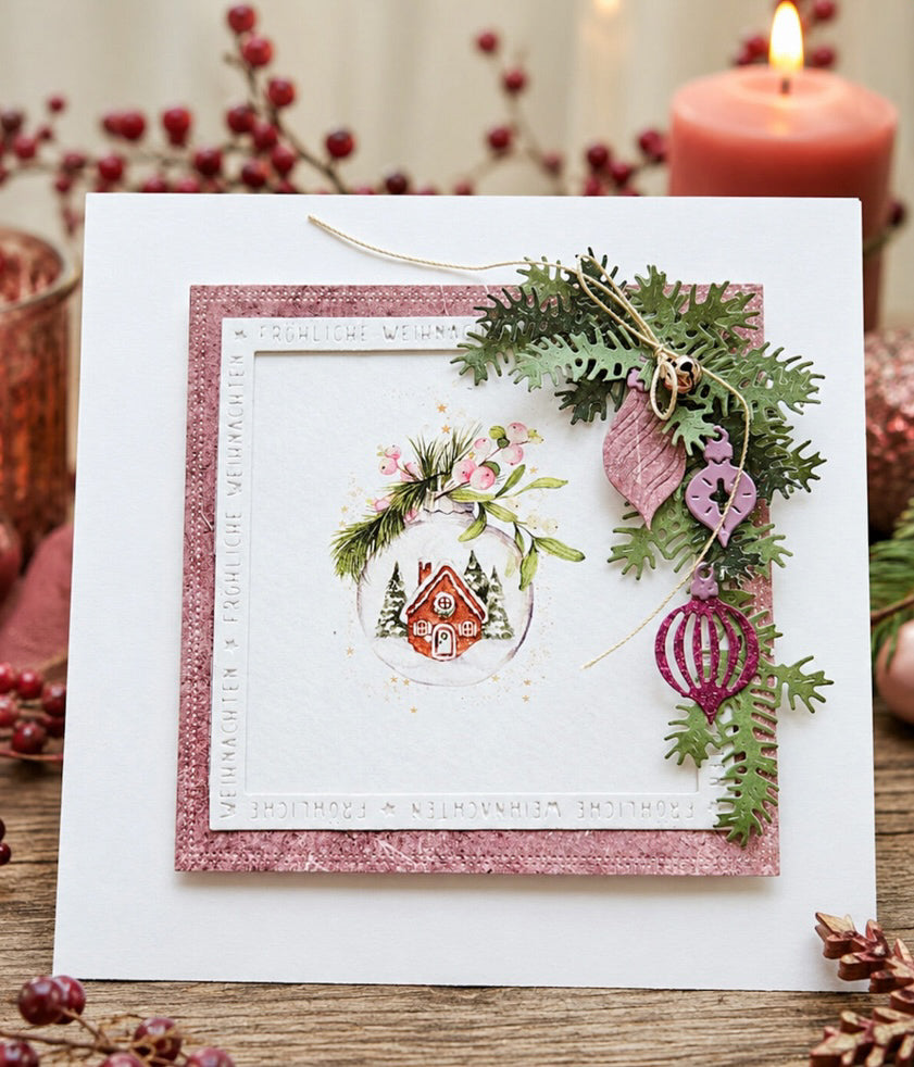 Stanzformen Weihnachtskugeln rund und oval klein