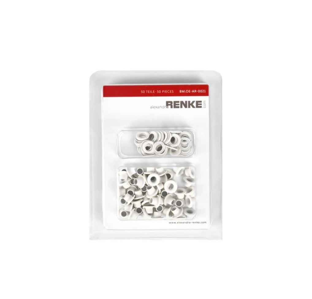 Ösen mit Unterlegscheibe '8mm / 4,7mm' Cremeweiß