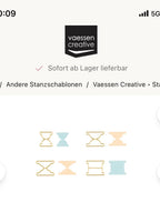 Vaessen Creative • Stanzschablonen Rolodex Registerkarten 4St.