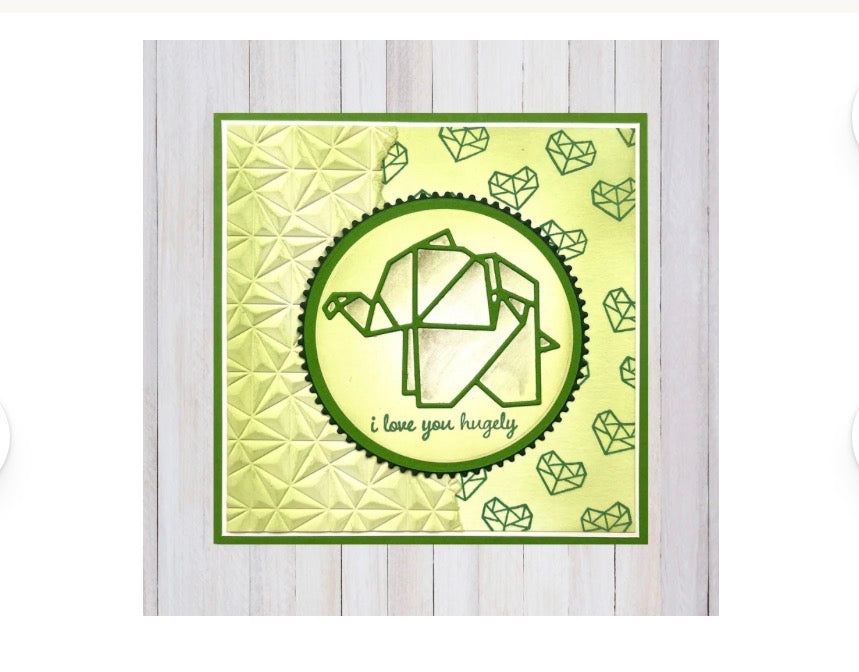 Nellie's Choice • Shape Die Origami Elefant
