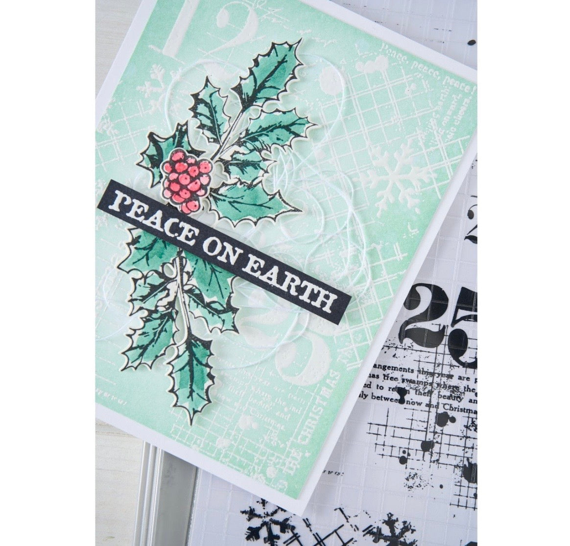 Sizzix • Clear Stamp Set Holiday Textures by 49 & Market 11pcs