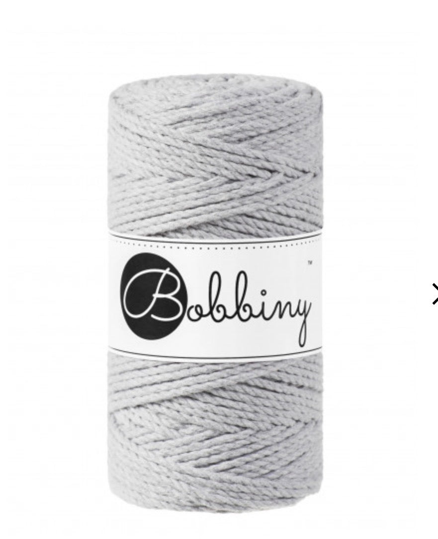 LIGHT GREY
3PLY MAKRAMEE-SCHNUR 3MM 100M