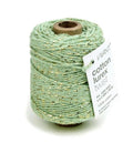 Cotton Lurex - hell Olive Grün