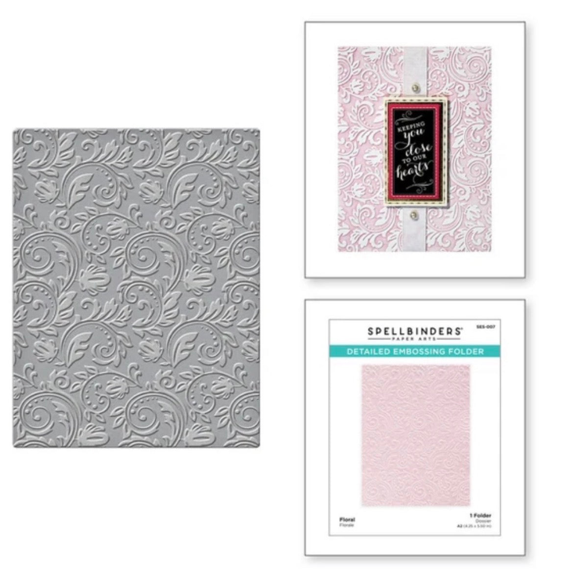 Spellbinders • Prägefolder Floral 10,8x14cm