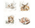 Designpapier - Grosser Kartenaufleger - Wintertiere