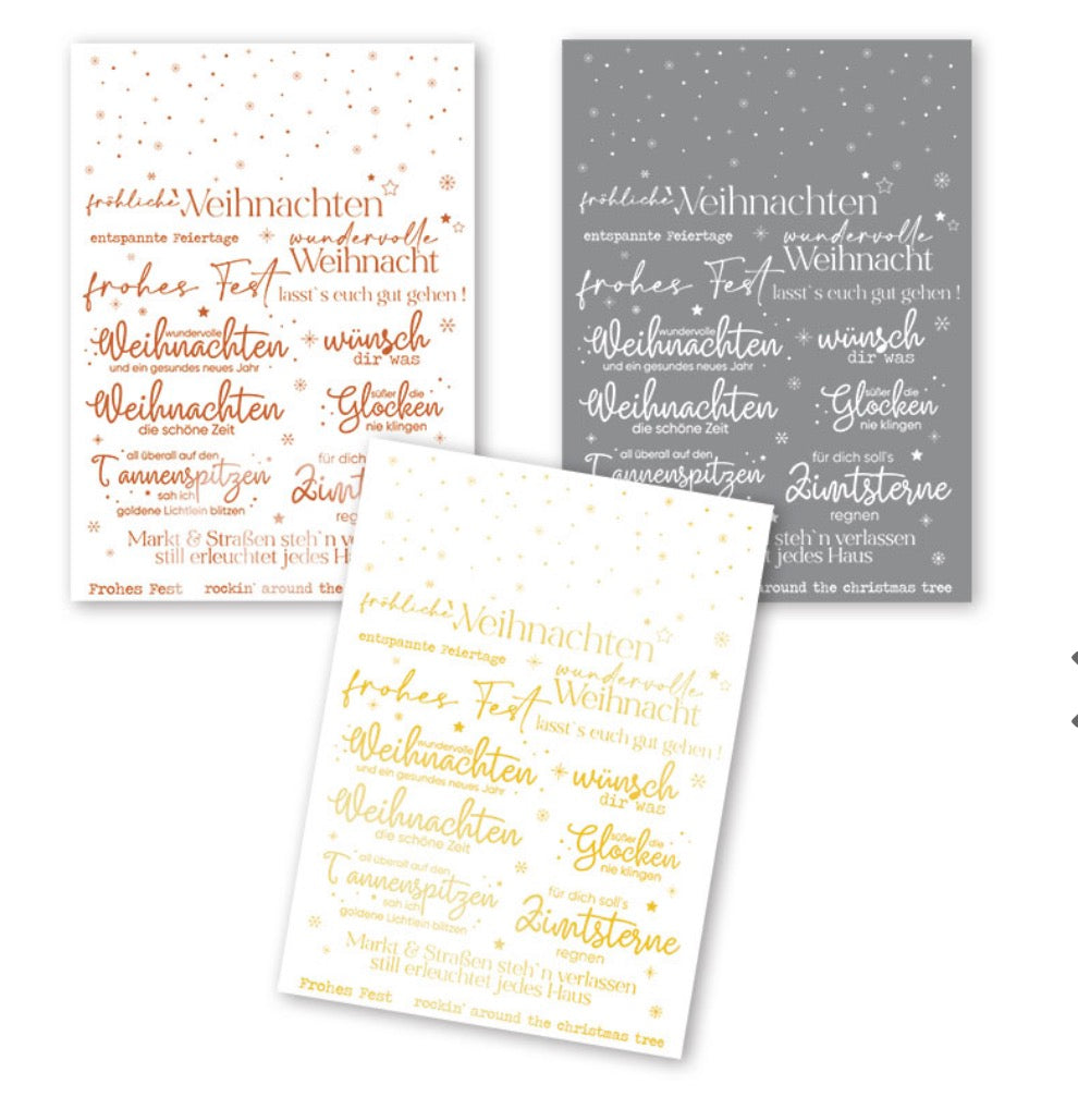 Rub ons – Weihnachtstexte