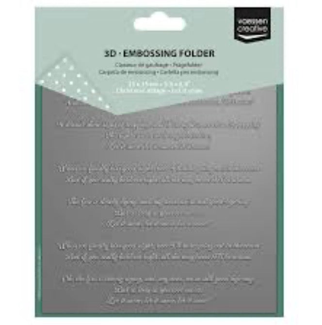 Vaessen Creative • 3D Prägefolder Let it Snow 15x15cm