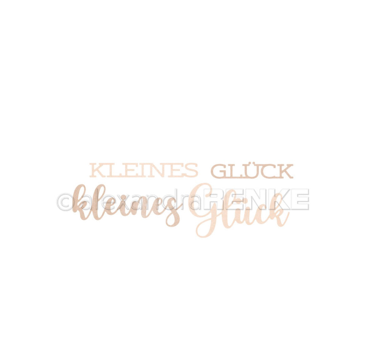 Stanze 'Schriften-Duo Kleines Glück'