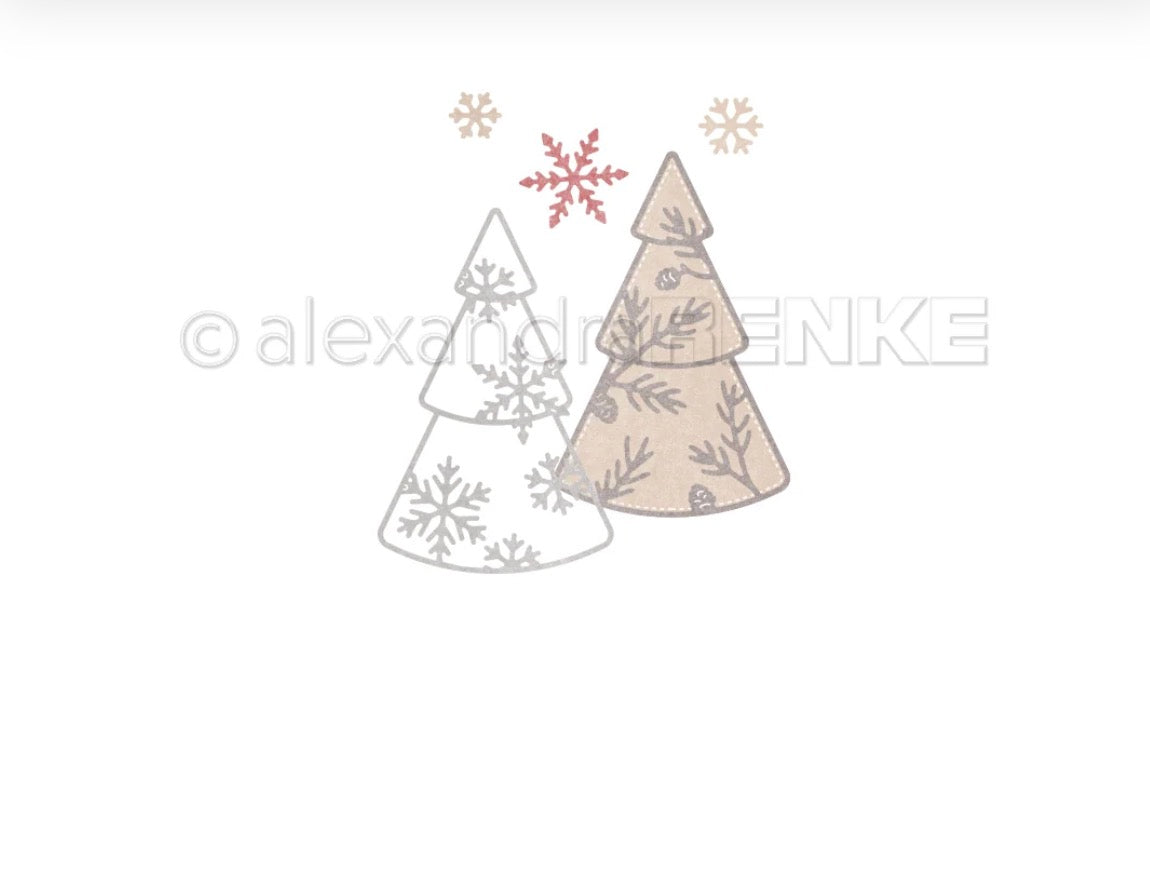Stanze 'Outline Winter Tannen'