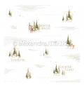 Designpapier 'Tannenwald Szenen mit Typo' 200g/m²