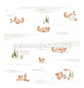 Designpapier 'Eichhörnchen Szenen mit Typo' 200g/m²