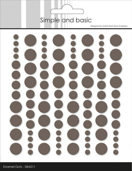 Enamel Dots - Warm Grey