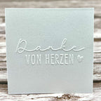 Prägestempel "Danke von Herzen"