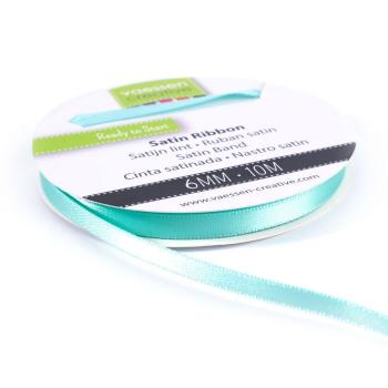 Satinband: Aqua - 6mm