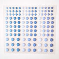 Enamel Dots „Blauer Staudengarten“