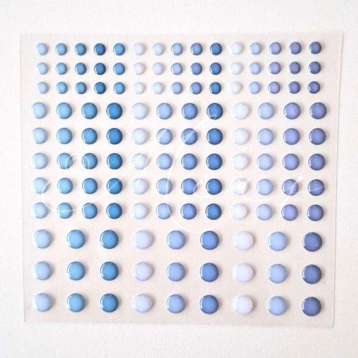 Enamel Dots „Blauer Staudengarten“