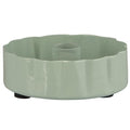 Kerzenhalter gewellte Kante green tea