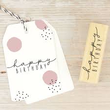 Stempel "Happy Birthday"