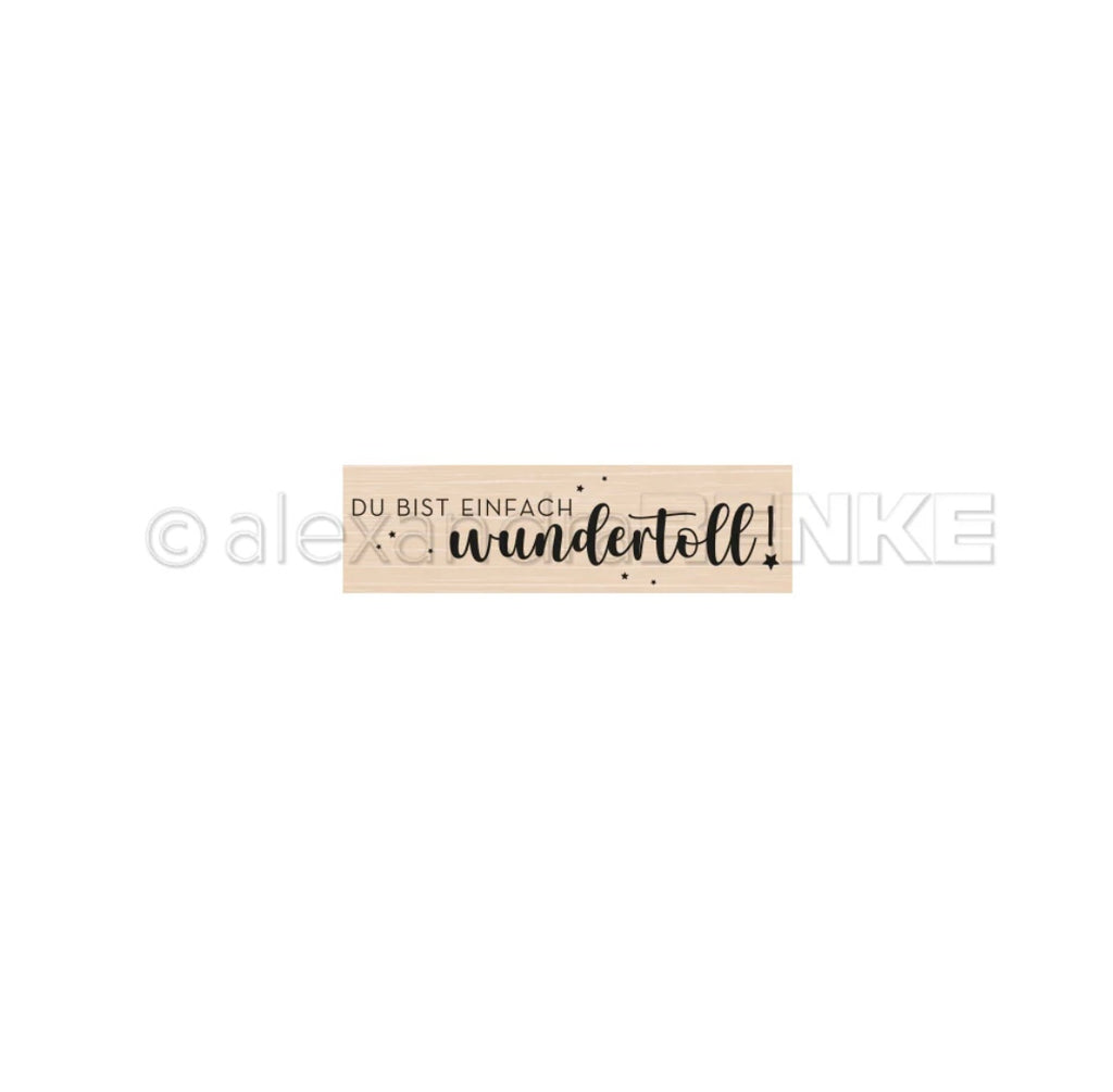 Holzstempel 'Einfach Wundertoll'
