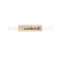 Holzstempel 'Einfach Wundertoll'