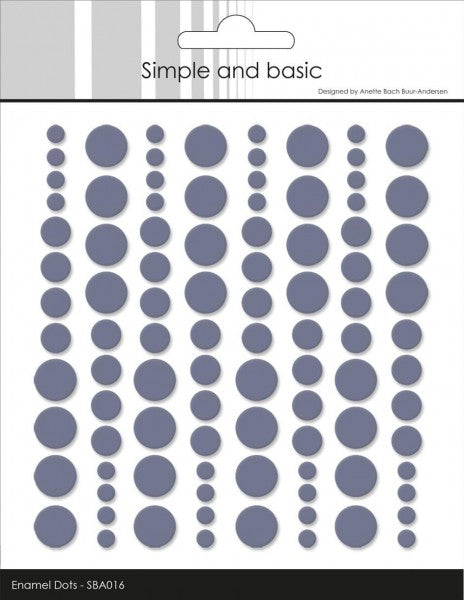 Enamel Dots - Eggplant