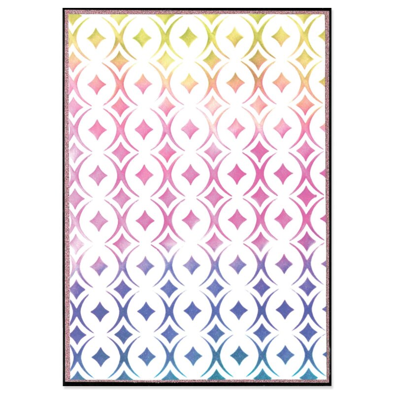 Stencil - Cosmopolitan, Uptown Adornment - Sizzix