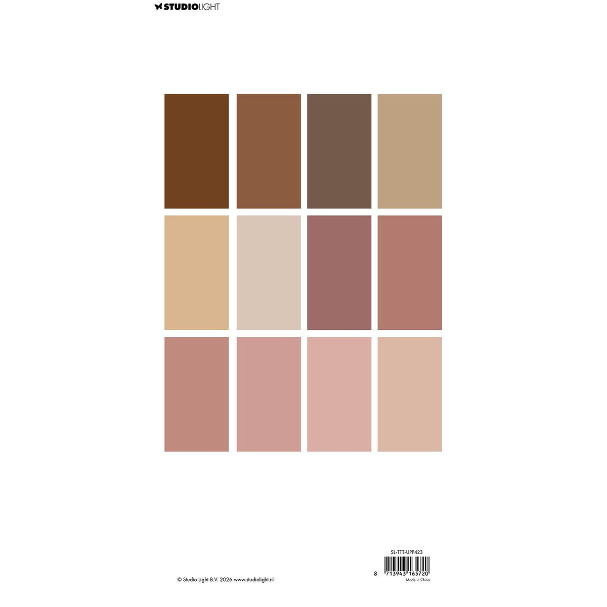 Studio Light 6x12" Unicolor Paper Pad - Teddy's Tea Time