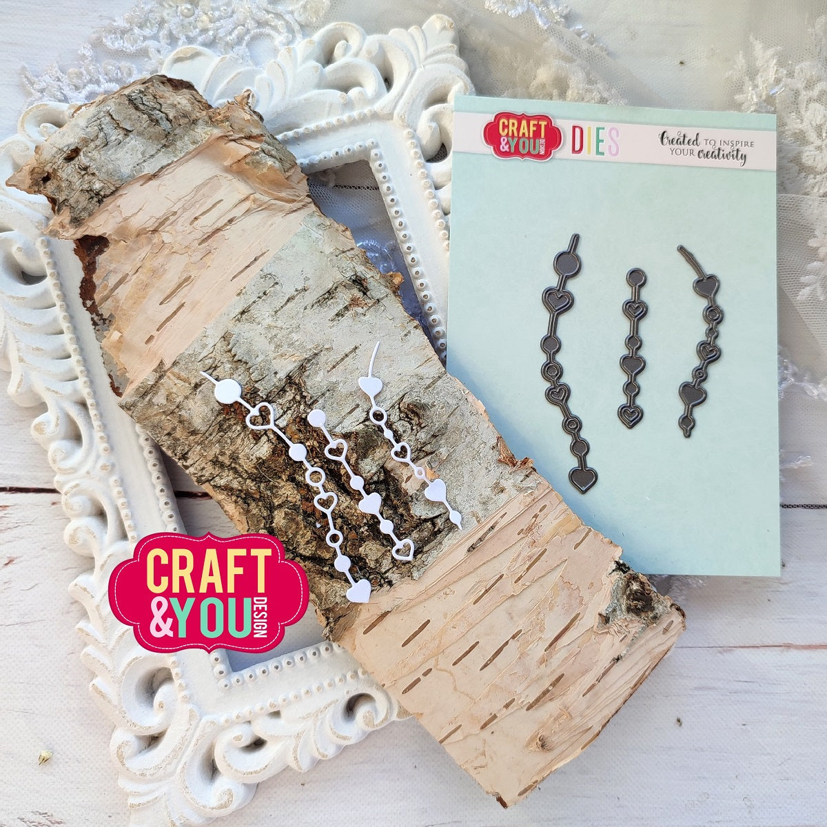Dekorative hänge Streifen: Craft and you Design