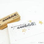 Holzstempel 'Einfach Wundertoll'