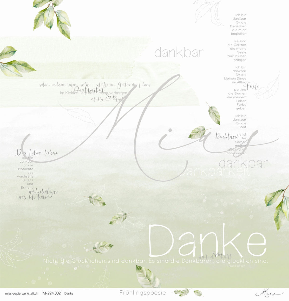 Danke – Frühlingspoesie