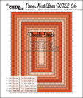 Stanze - Stanzen Set Crealies Rechtecke doppelt gestickter Rand. Nr:36