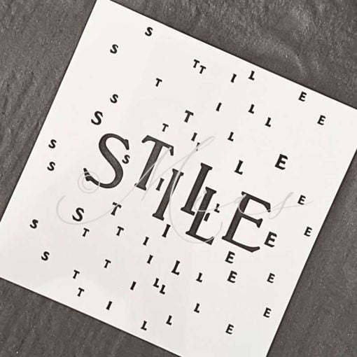 Schablone - Stille