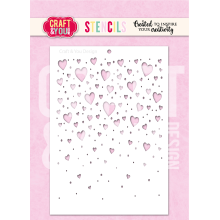 Stencil - Floating Hearts