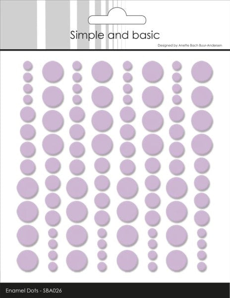 Enamel Dots - Light Purple