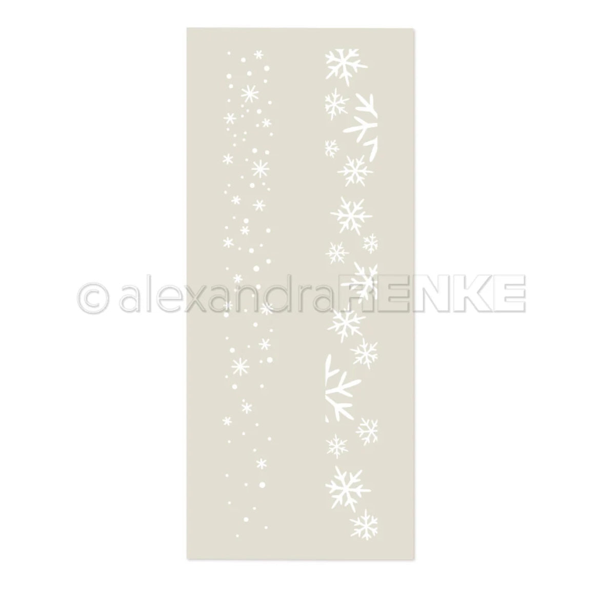 Stencil 'Musterstreifen - Schneefall'