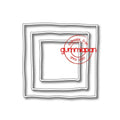 3 Quadrate Quadrat Hintergrund wellig Rahmen