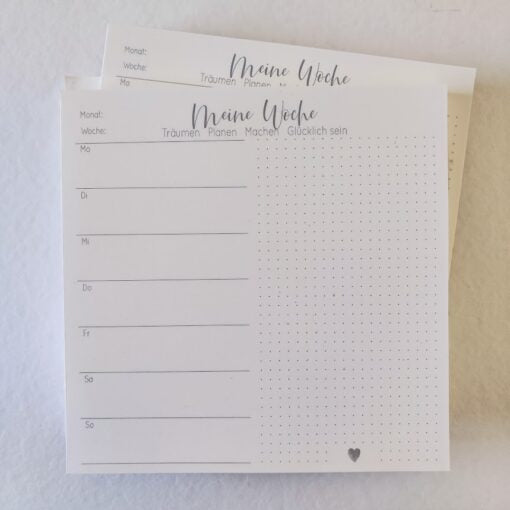 Notizblock „Meine Woche“ 21×21