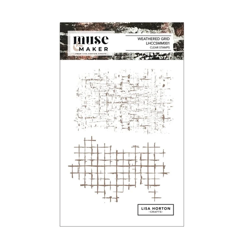 Lisa Horton Crafts - Muse & Maker A6 Clear Stamp Set Weather Grid