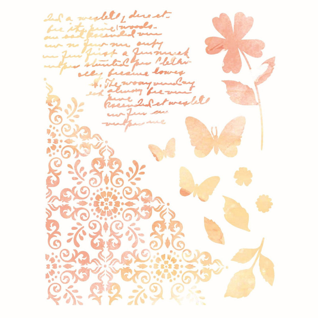 Sizzix • A4 Stencil 1Stück Petal Play by 49 & Market