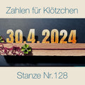 Zahlen für Klöztchen Nr: 128