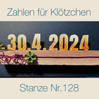 Zahlen für Klöztchen Nr: 128