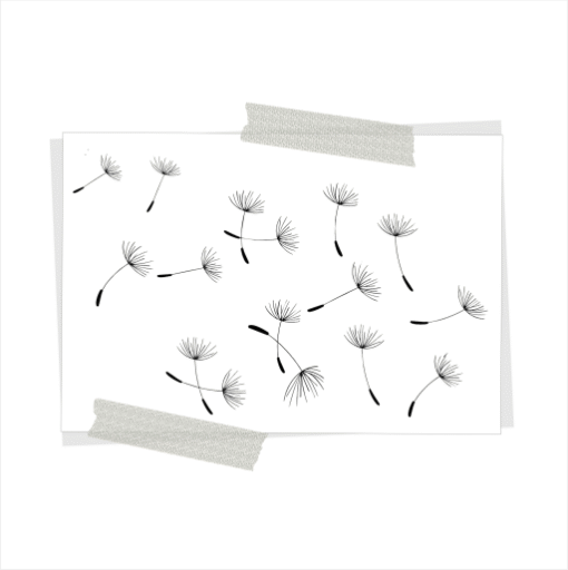 Klarsichtstempel „Pusteblumen“