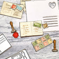 Mini Siegel. Briefmarken und Brief