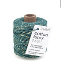 Cotton Lurex - Petrol