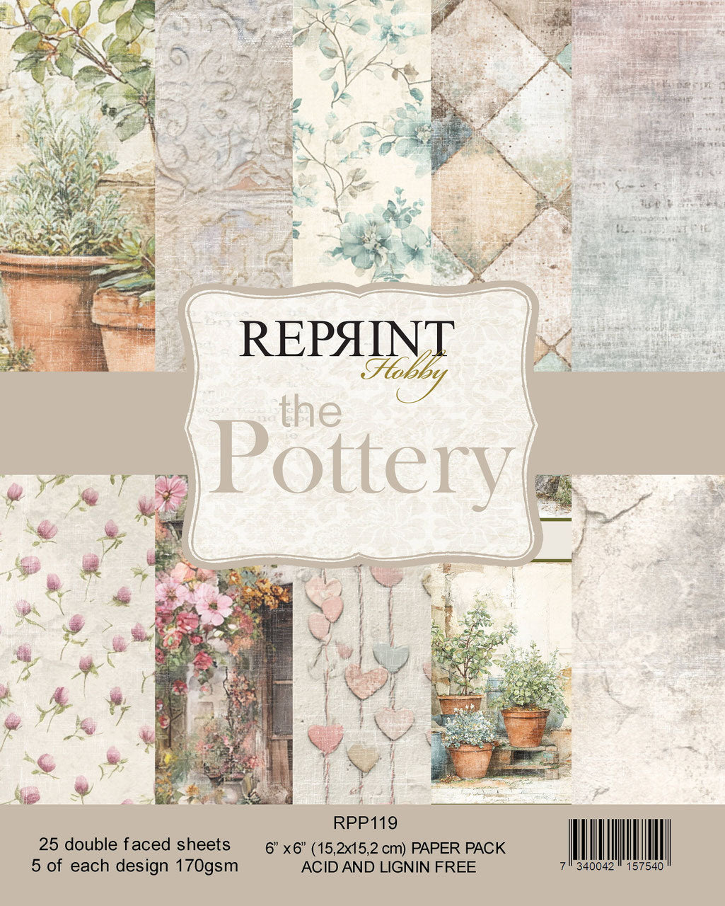 Reprint The Pottery 6x6 Inch Paper Pack