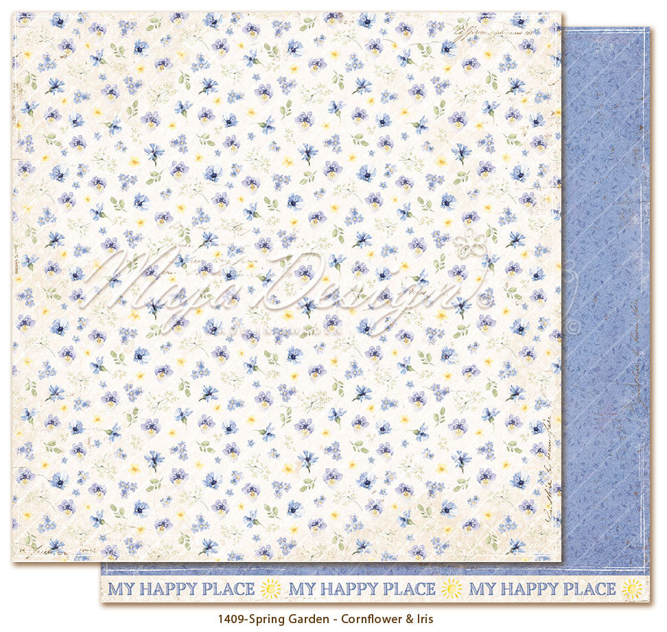 Spring Garden: Cornflower & Iris