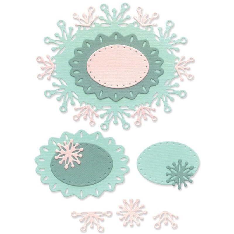 Sizzix Thinlits Die by Olivia Rose Snowflake Labels