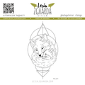 Fuchs mit Geometrischem Hintergrund - Stempel