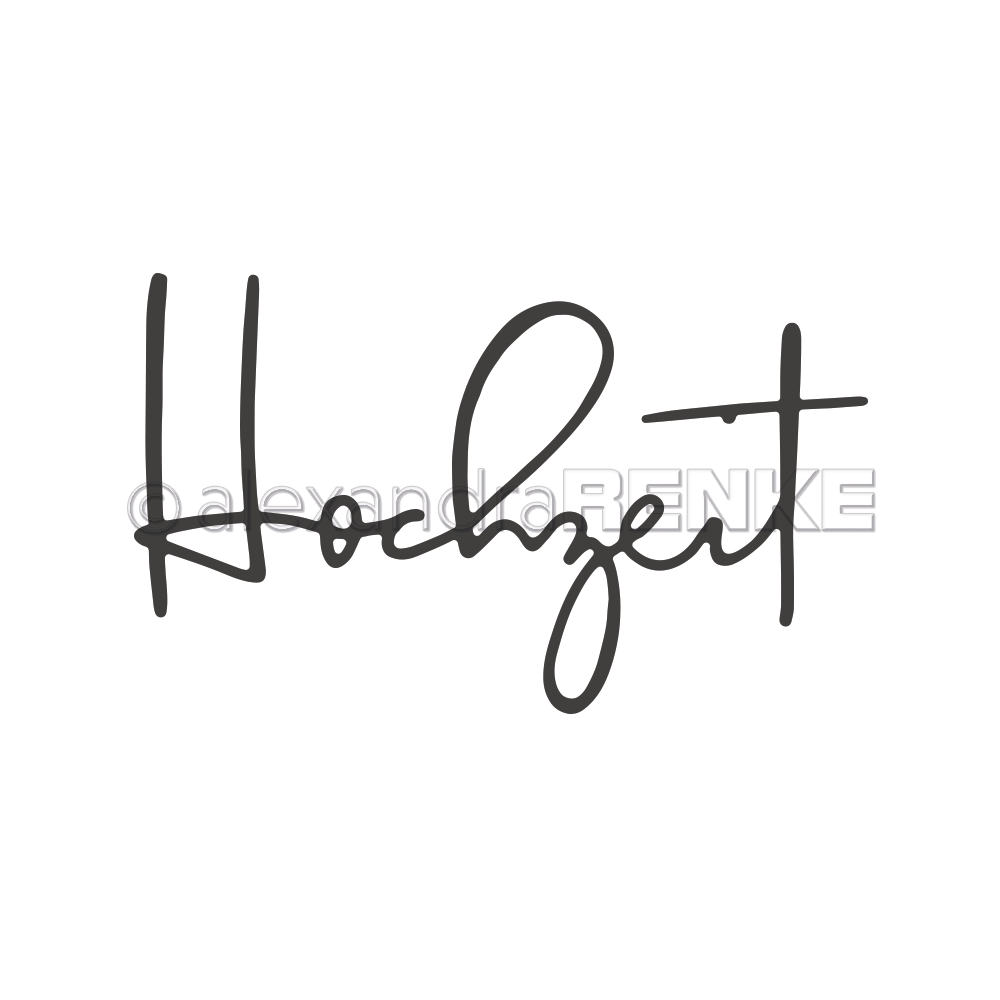Stanzeschablone: Hochzeit