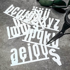 Kleines Alphabet für Klötzchen Nr: 127